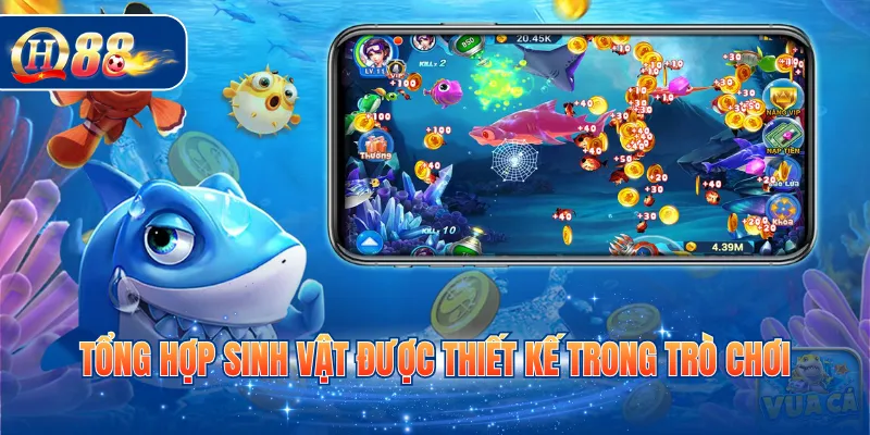Tổng hợp sinh vật được thiết kế trong trò chơi